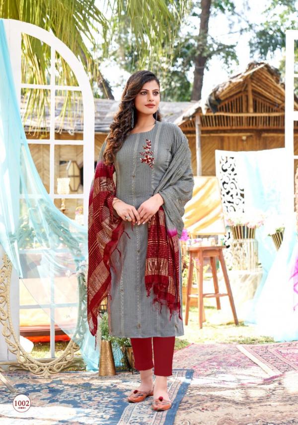 Selesta Chunari Cotton Hand Work Designer Exclusive kurti dupatta Collection